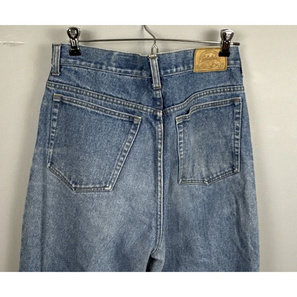 Cabelas Brush Guard Jeans 32 Reg (32x30) Blue Denin Canvas Leg Hunting Pants